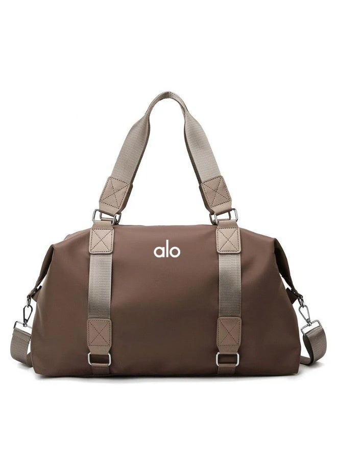 Alo Yoga handbag unisex, large capacity, dry and wet separation, essential for business trips and fitness,brown